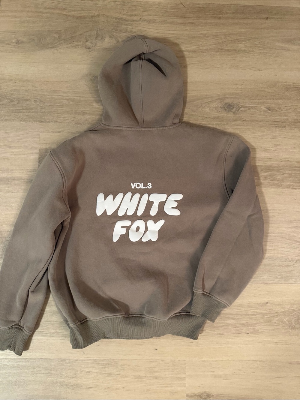 White Fox VOL.3 Brown Logo Hoodie - light brown s/m